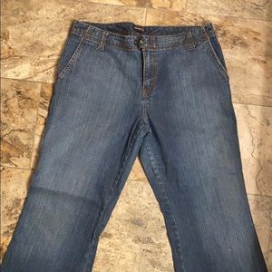 Blue jean slacks